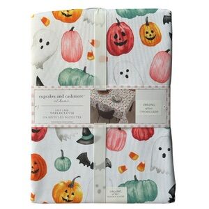 Cupcakes & Cashmere Ghost and Pumpkin Tablecloth